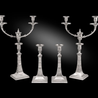 An Exceptionally Rare Candelabra Suite in the Egyptian Style
