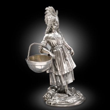 A 'Indian Squaw' Figural Salt Cellar