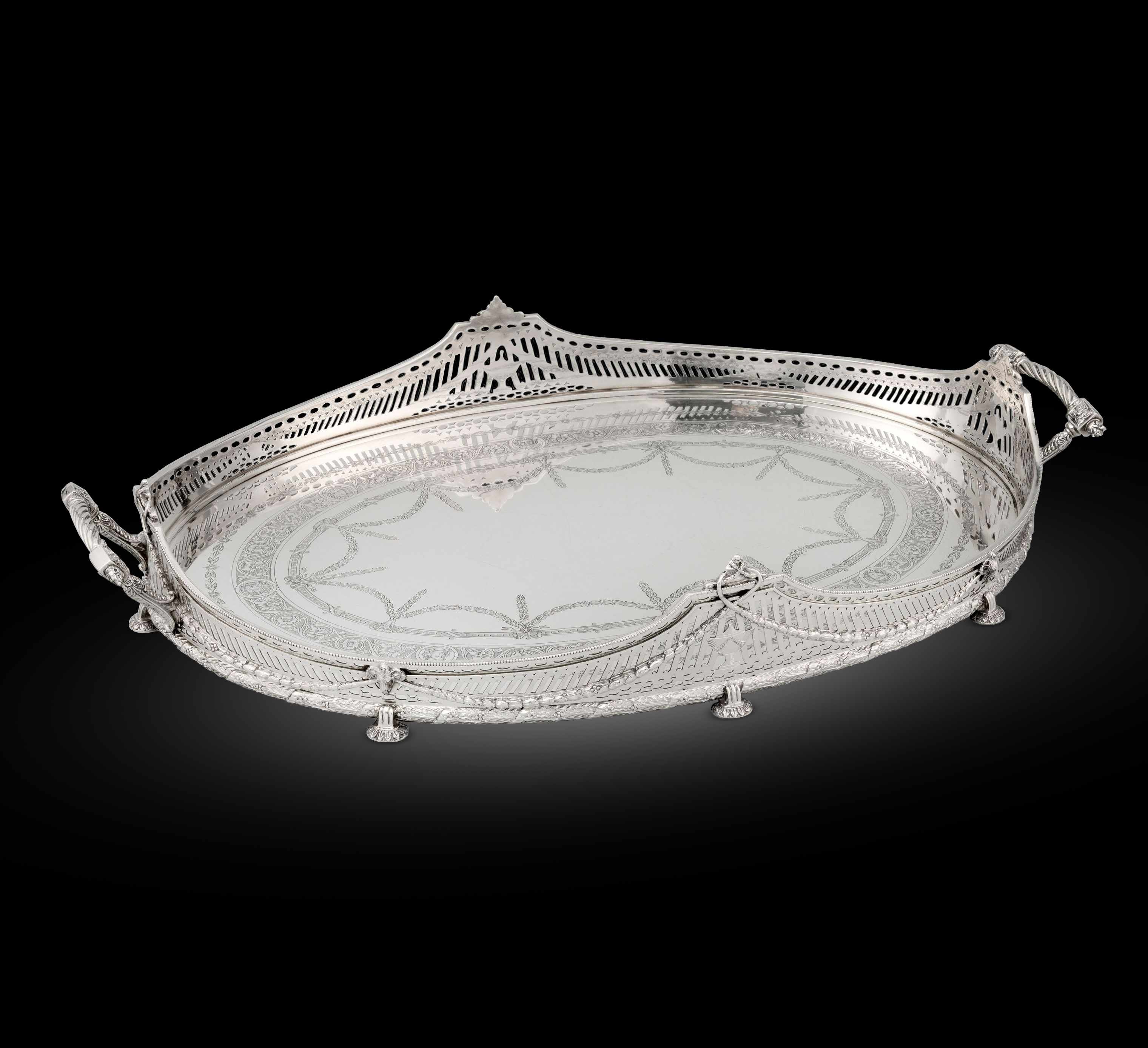 A Pierced Gallery Tray