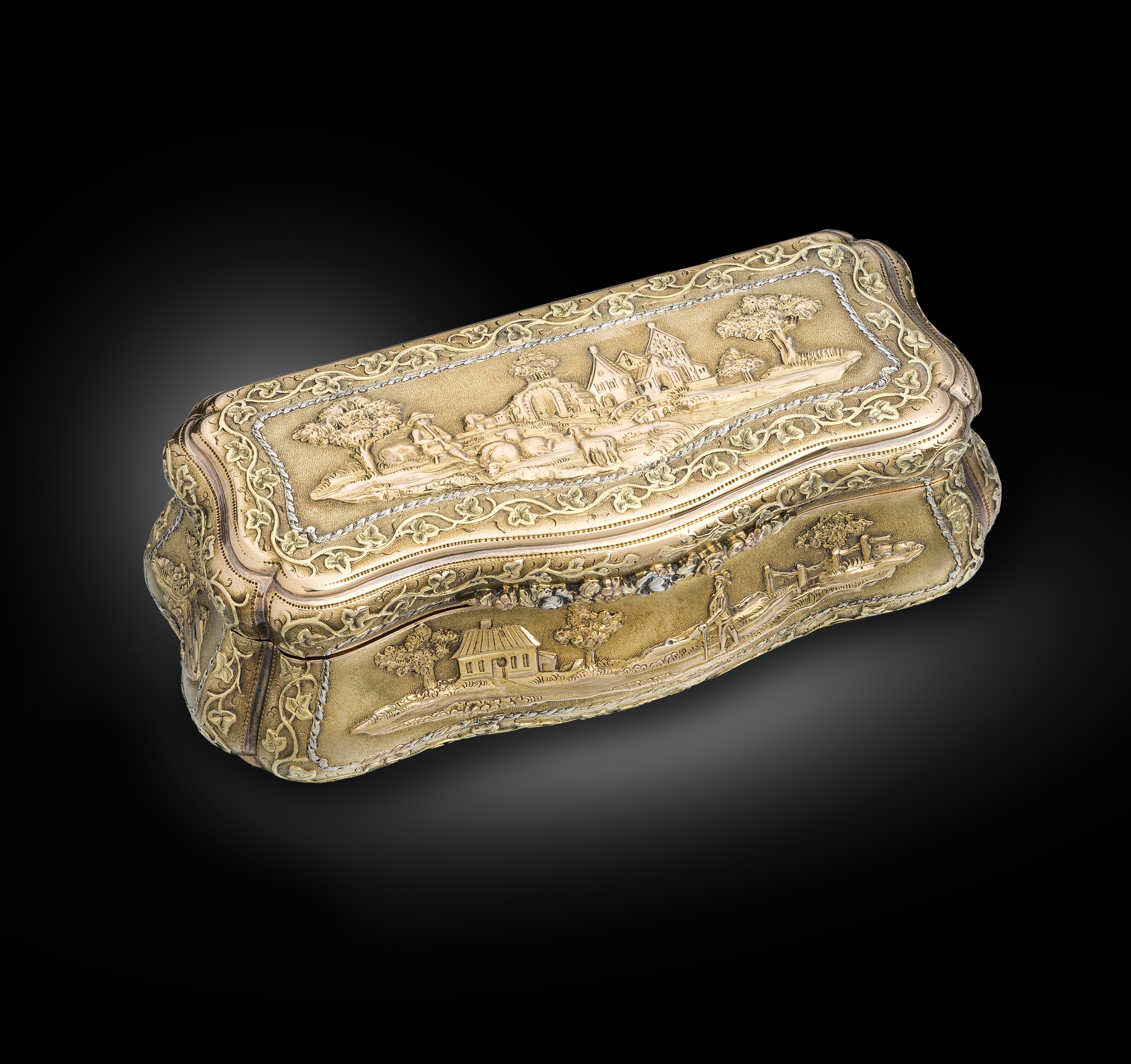 A Russian Four- Colour Gold Box