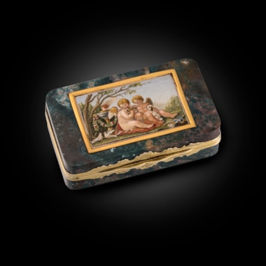 A 19th Century Mosaic of Two Putti