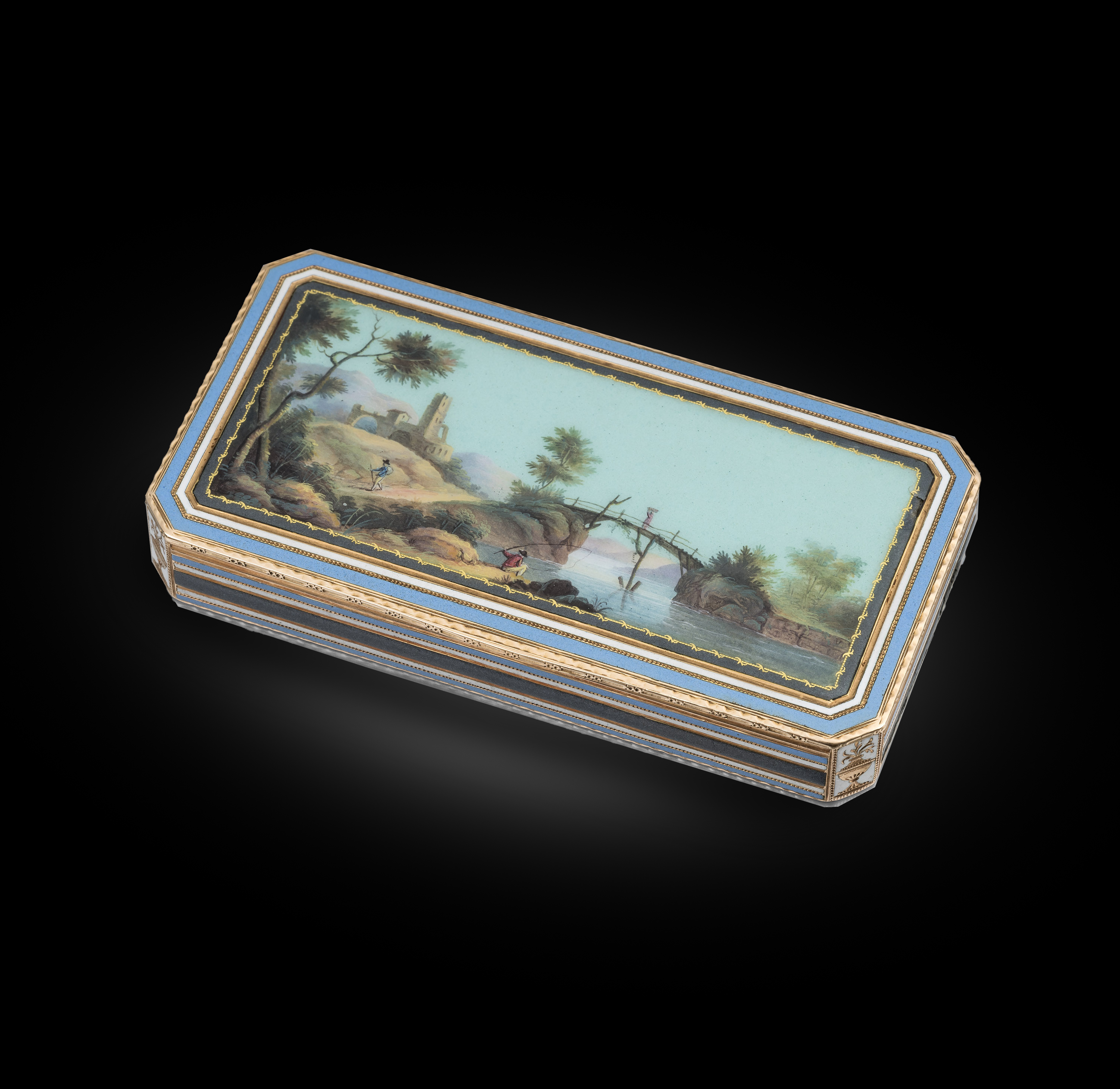 A German Gold and Enamel Box 