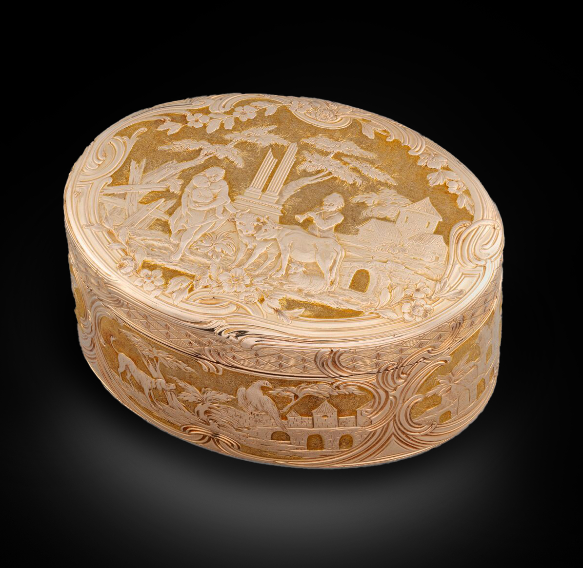 An Exquisite 18th Century German Large Table Snuff Box