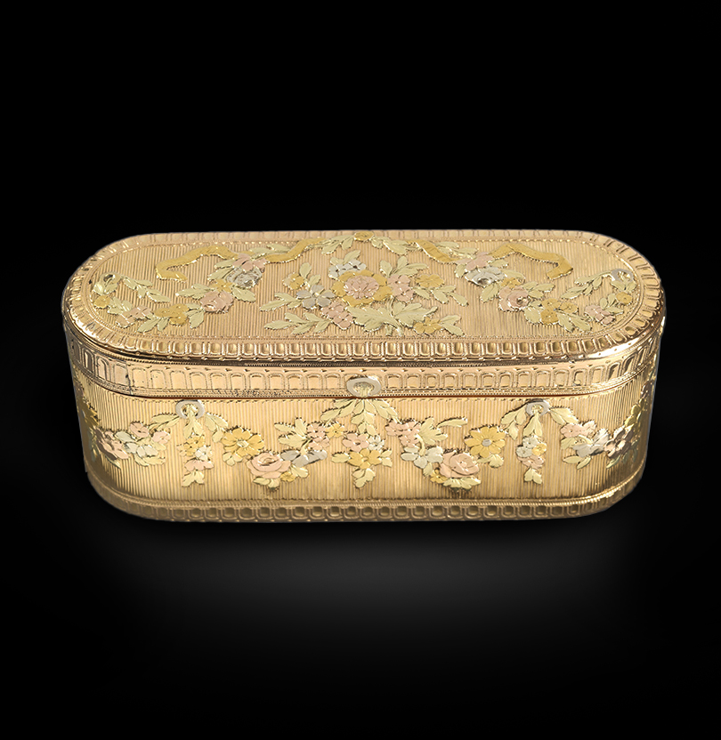 A French Louis XV Vari-Coloured Gold Box 
