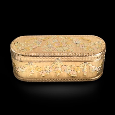 A French Louis XV Vari-Coloured Gold Box