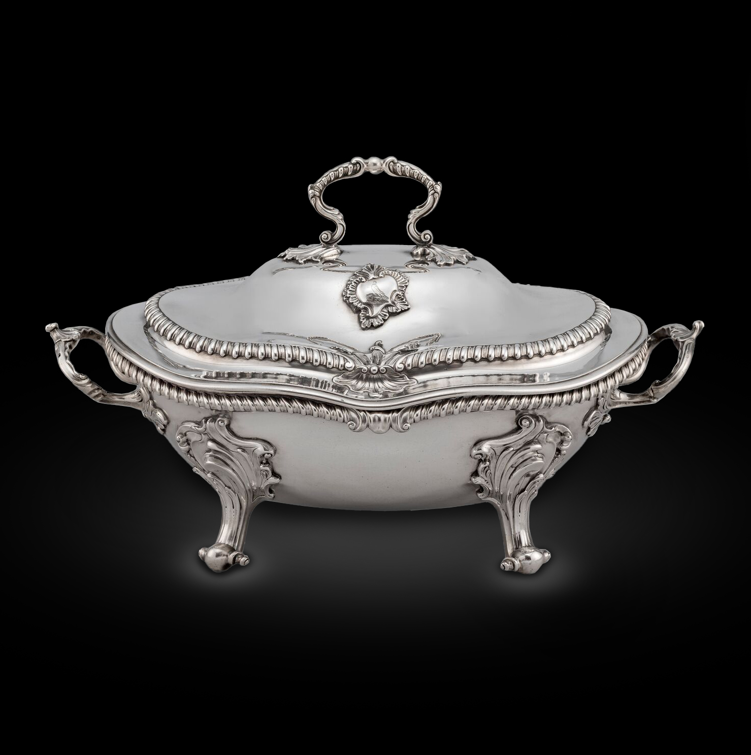 A Gadrooned Rim Soup Tureen