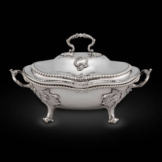 A Gadrooned Rim Soup Tureen