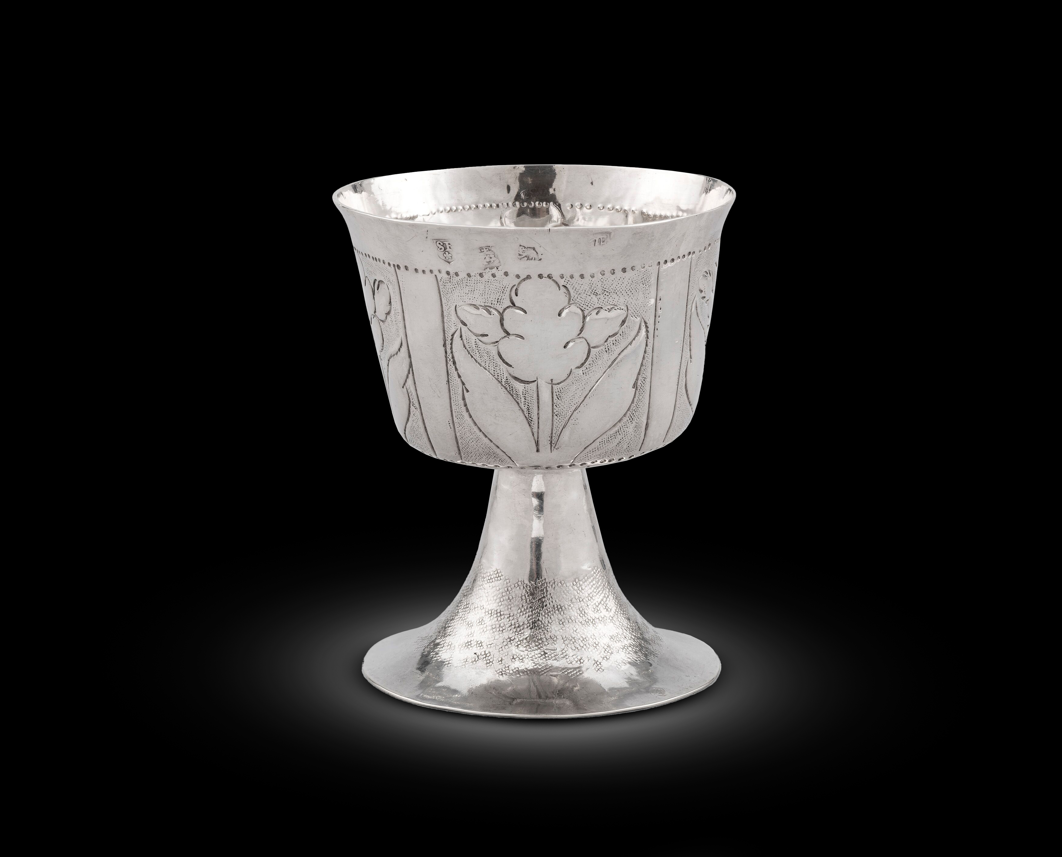 A Floral Chased Wine Cup