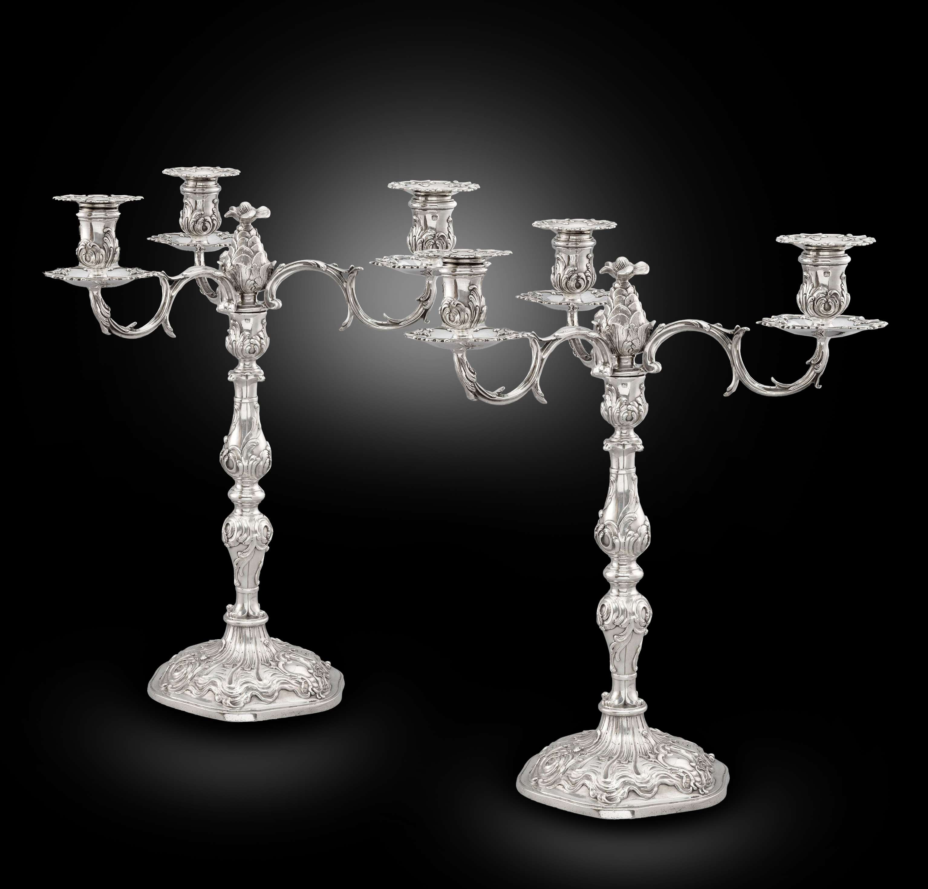 A Pair of George III Candelabra