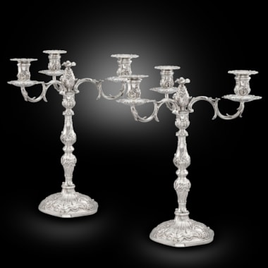 A Pair of George III Candelabra