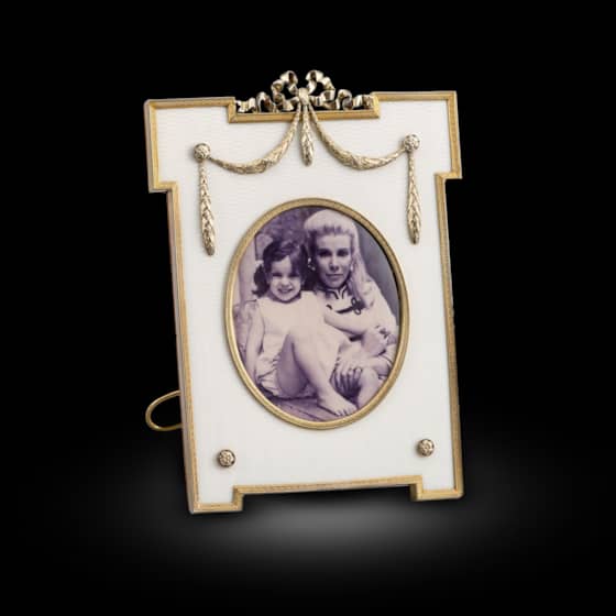 Russian Silver-gilt & Enamel Frame