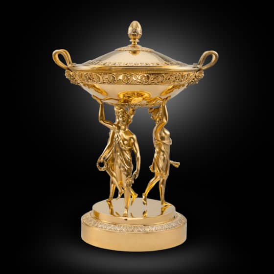 A Large French Silver-Gilt Centrepiece
