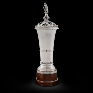 A Cup & Cover with a Knight Finial