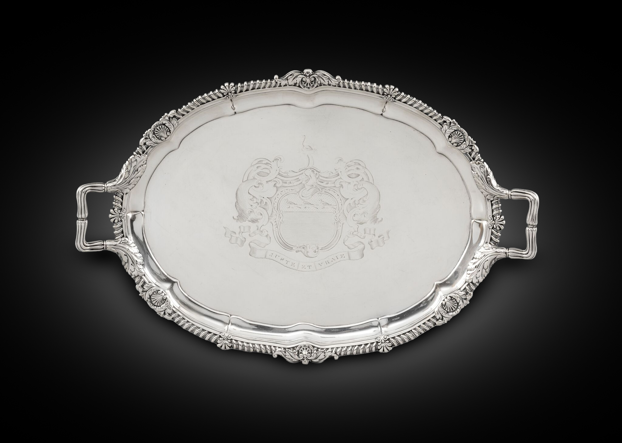 A Paul Storr Two-Handled Tray
