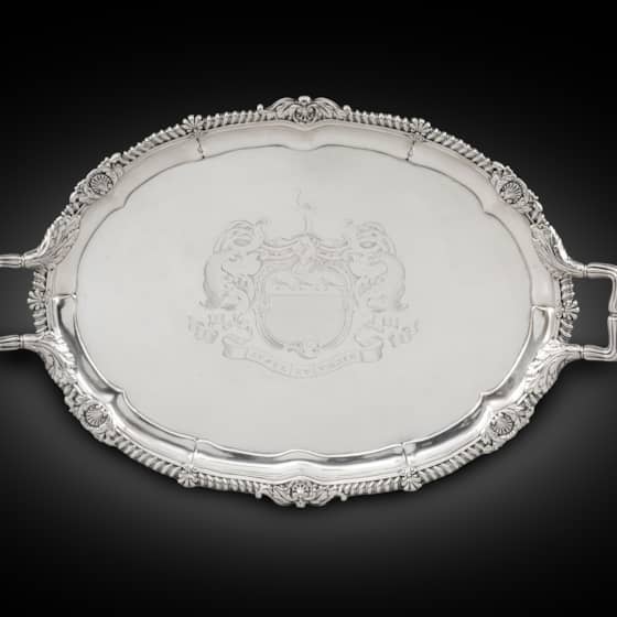 A Paul Storr Two-Handled Tray