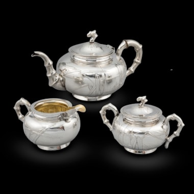A 19th Century Chinese Three Piece Tea Service