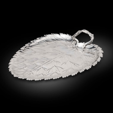 A George III leaf shape serving dish