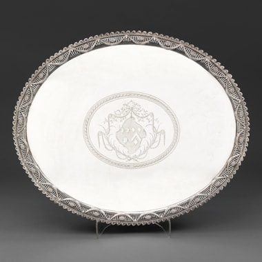 A Large Pierced Border Salver