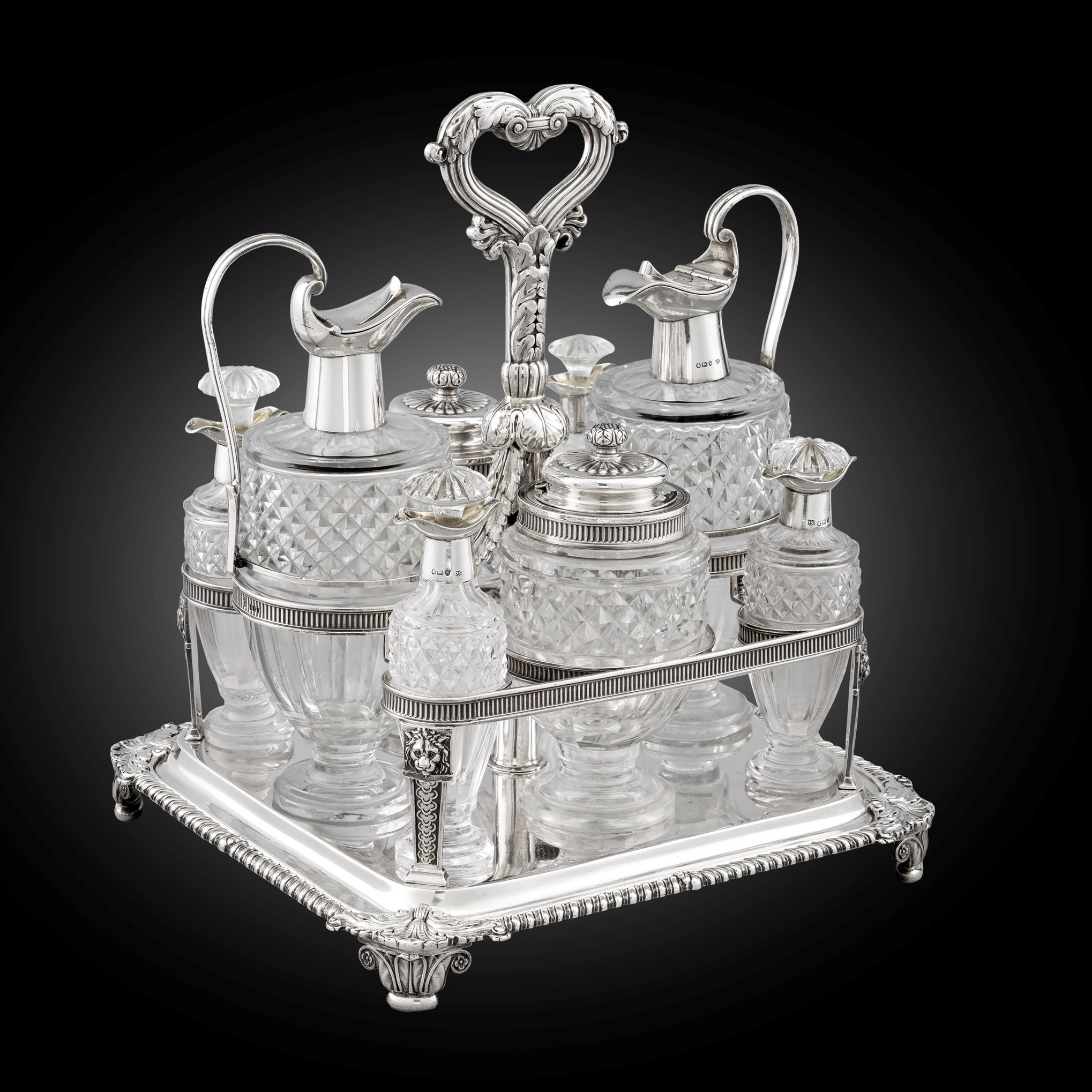 A Regency Eight-Bottle Cruet