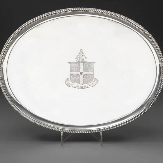 An Elegant Oval Salver