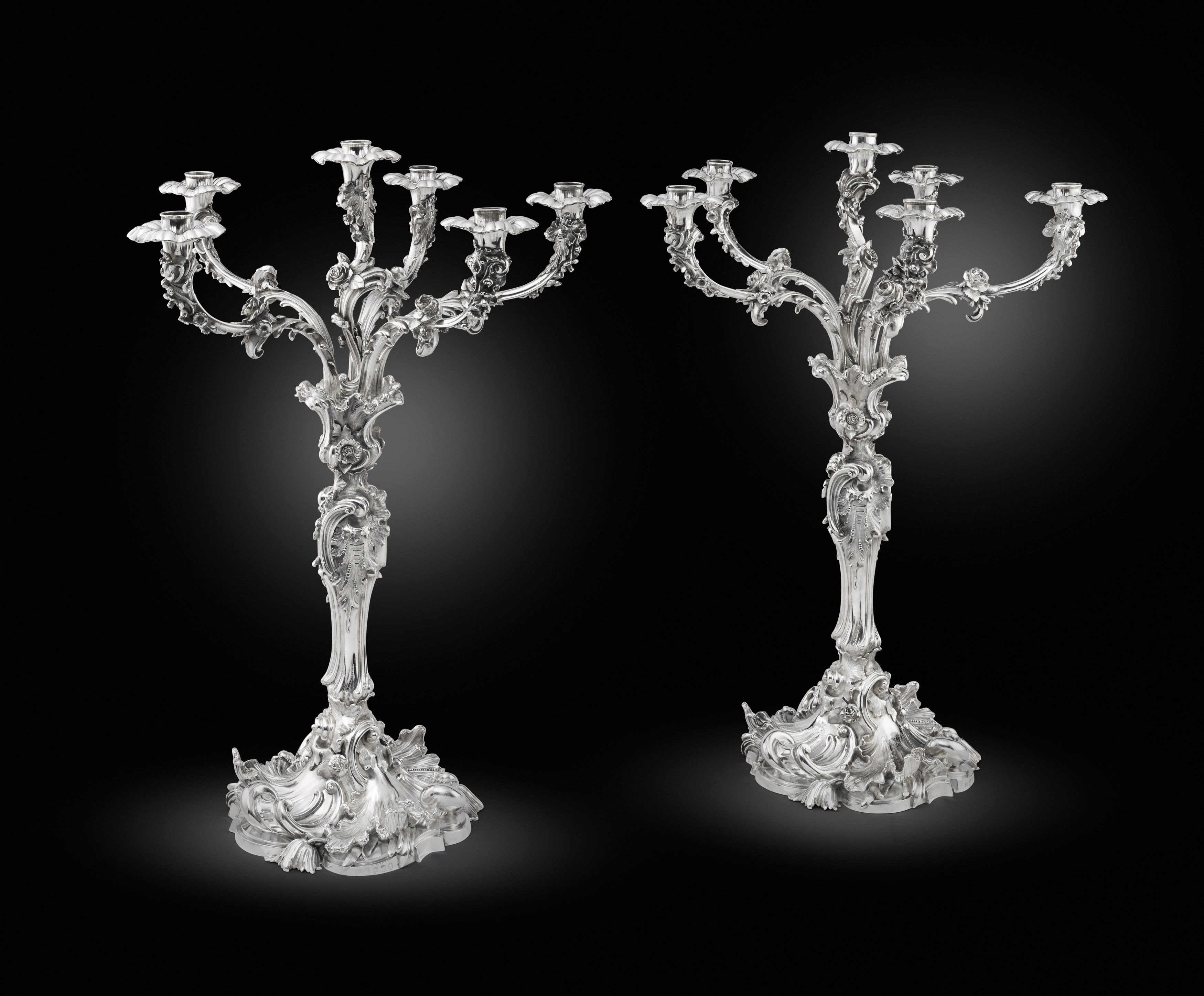 A Monumental pair of William IV Candelabra 