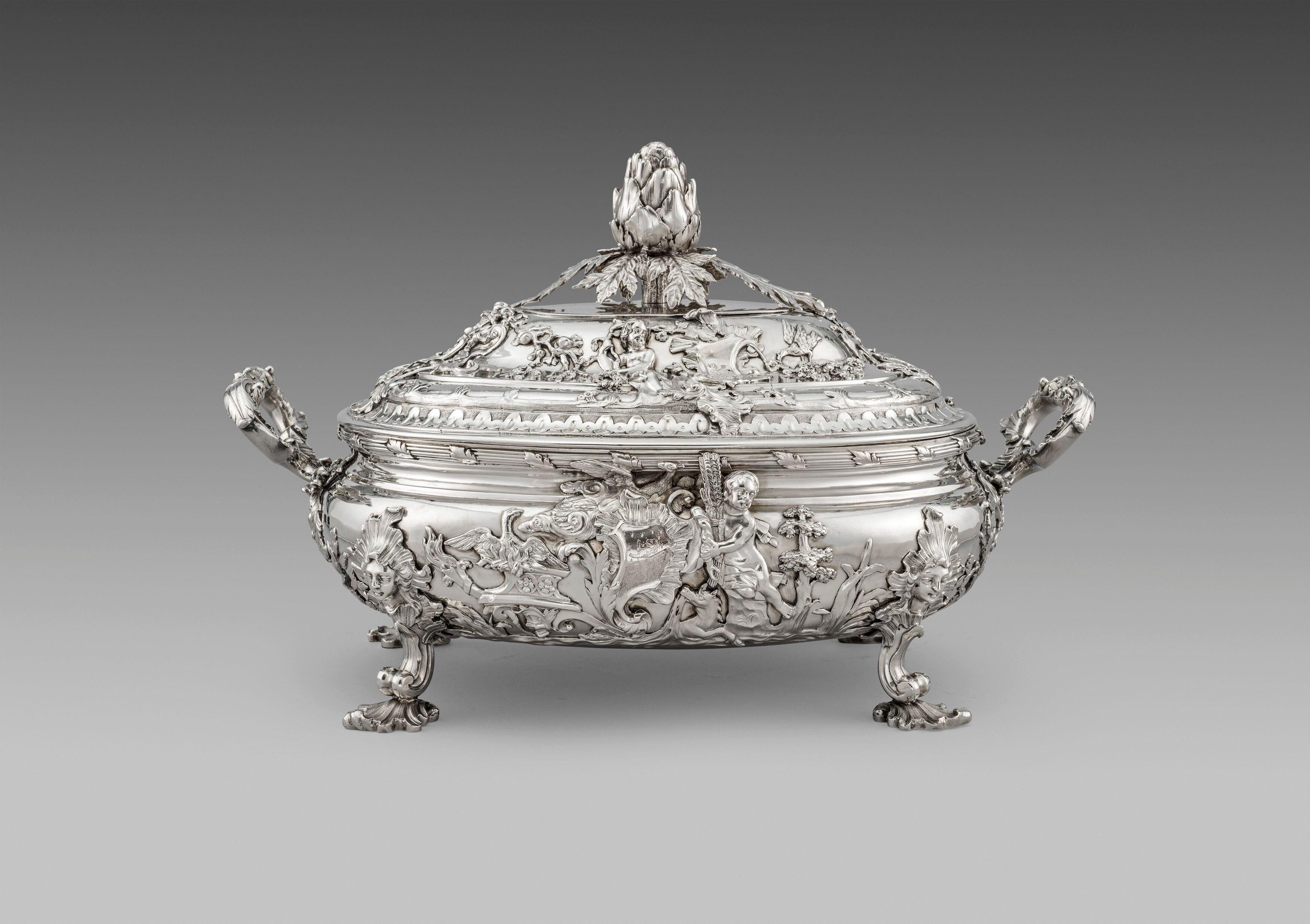 A Magnificent George II Rococo Soup Tureen