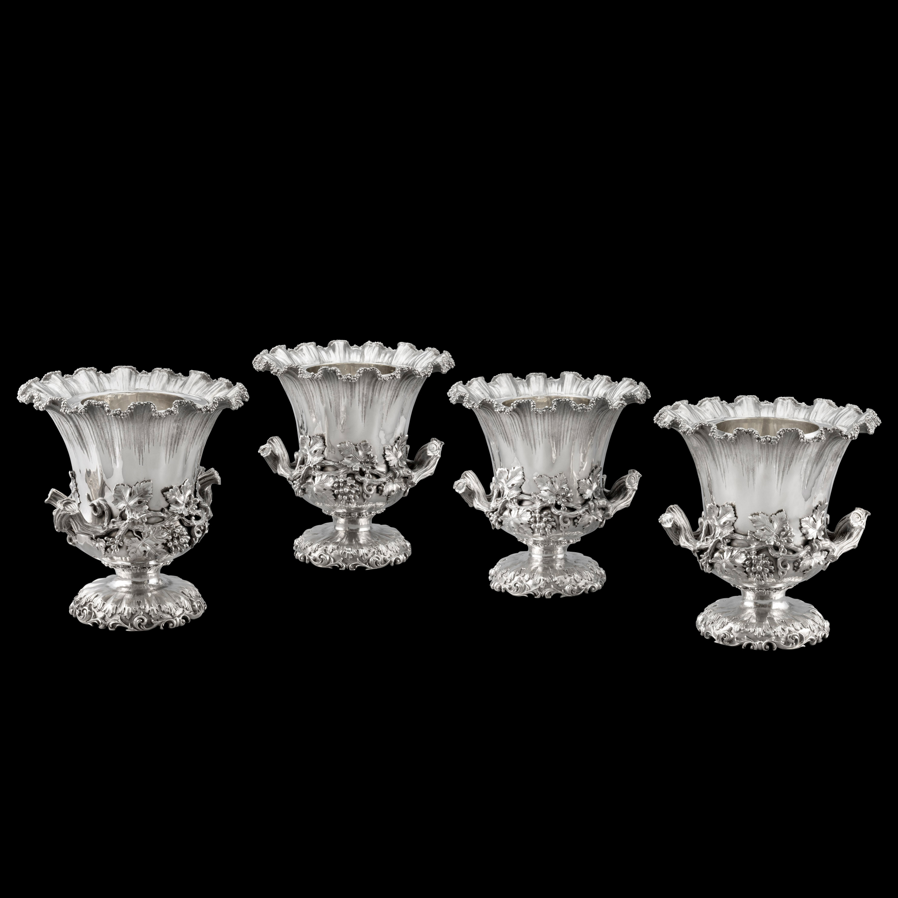 A Set of Four Magnificent Campana-Form Wine Coolers