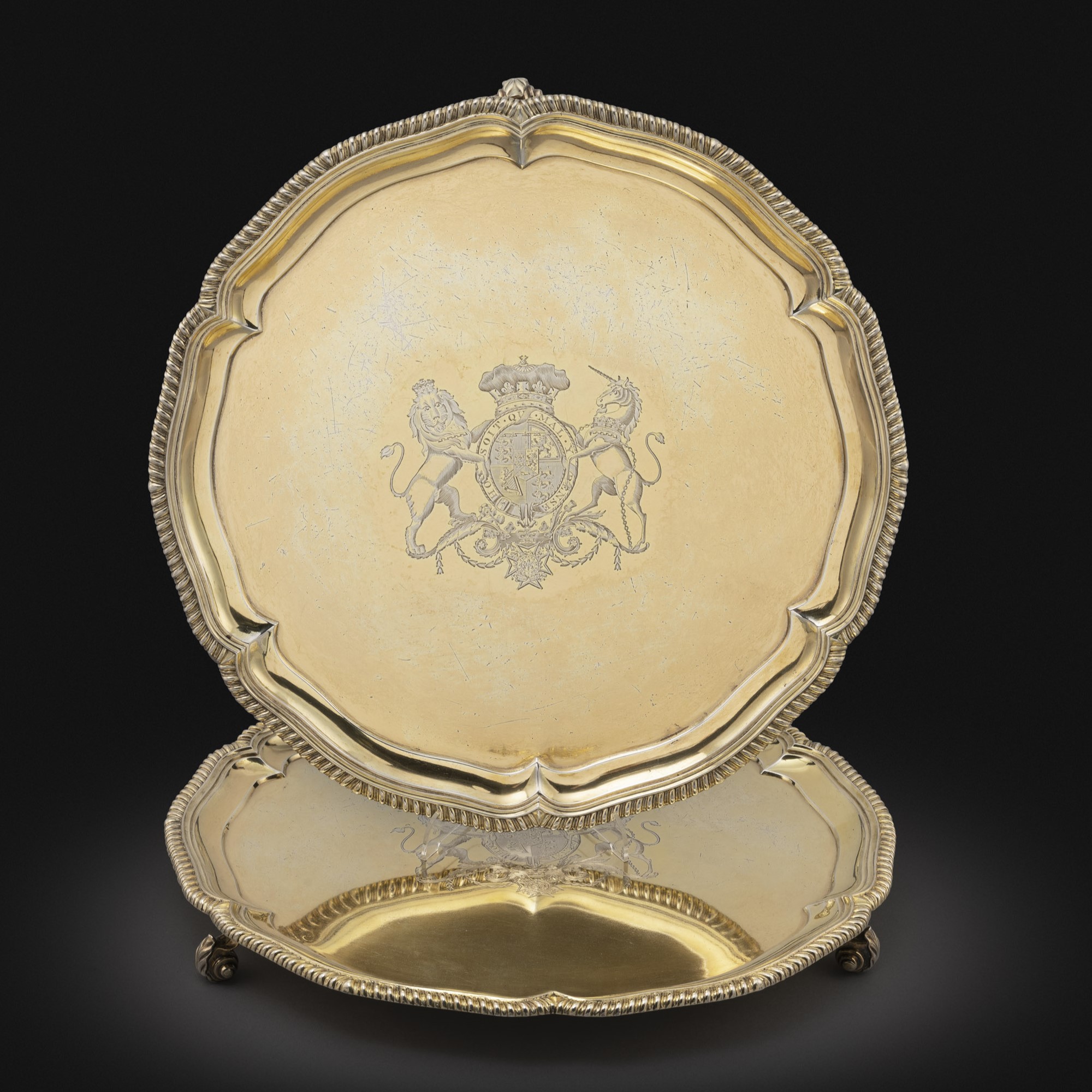 A Royal Pair of George IV Salvers