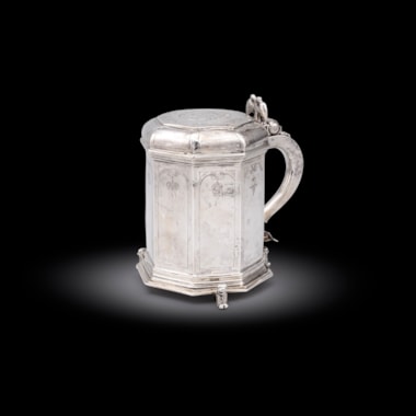 A Norwegian 17th Century Octagonal Peg Tankard