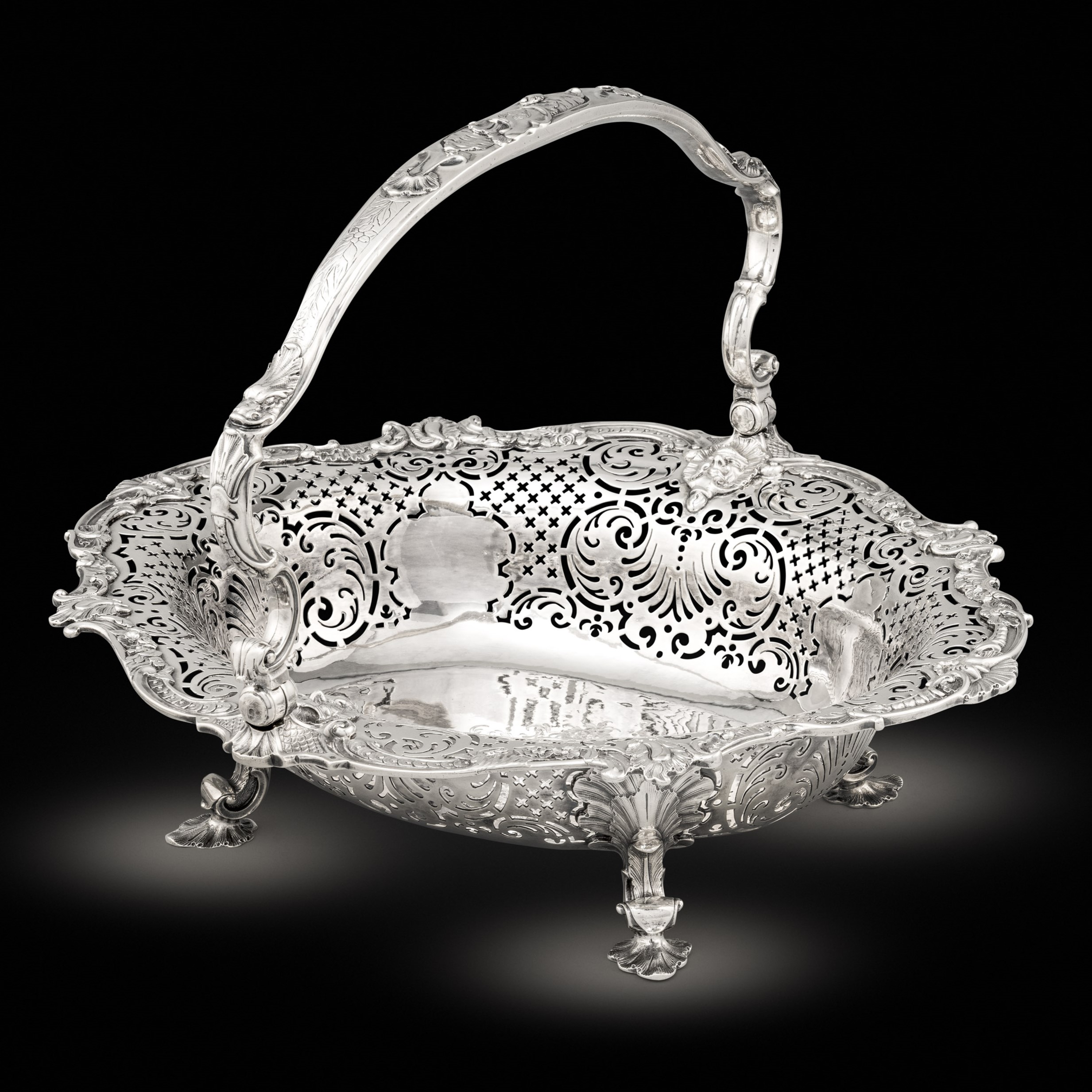 A George II Rococo Basket