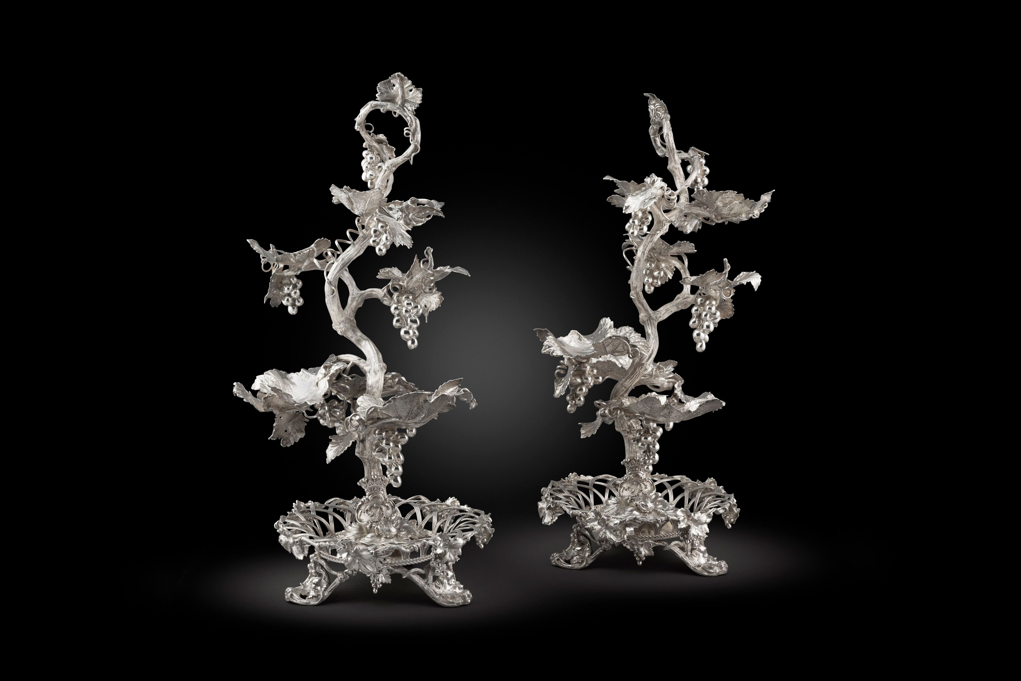 An Exquisite Pair of Victorian Table Centrepieces