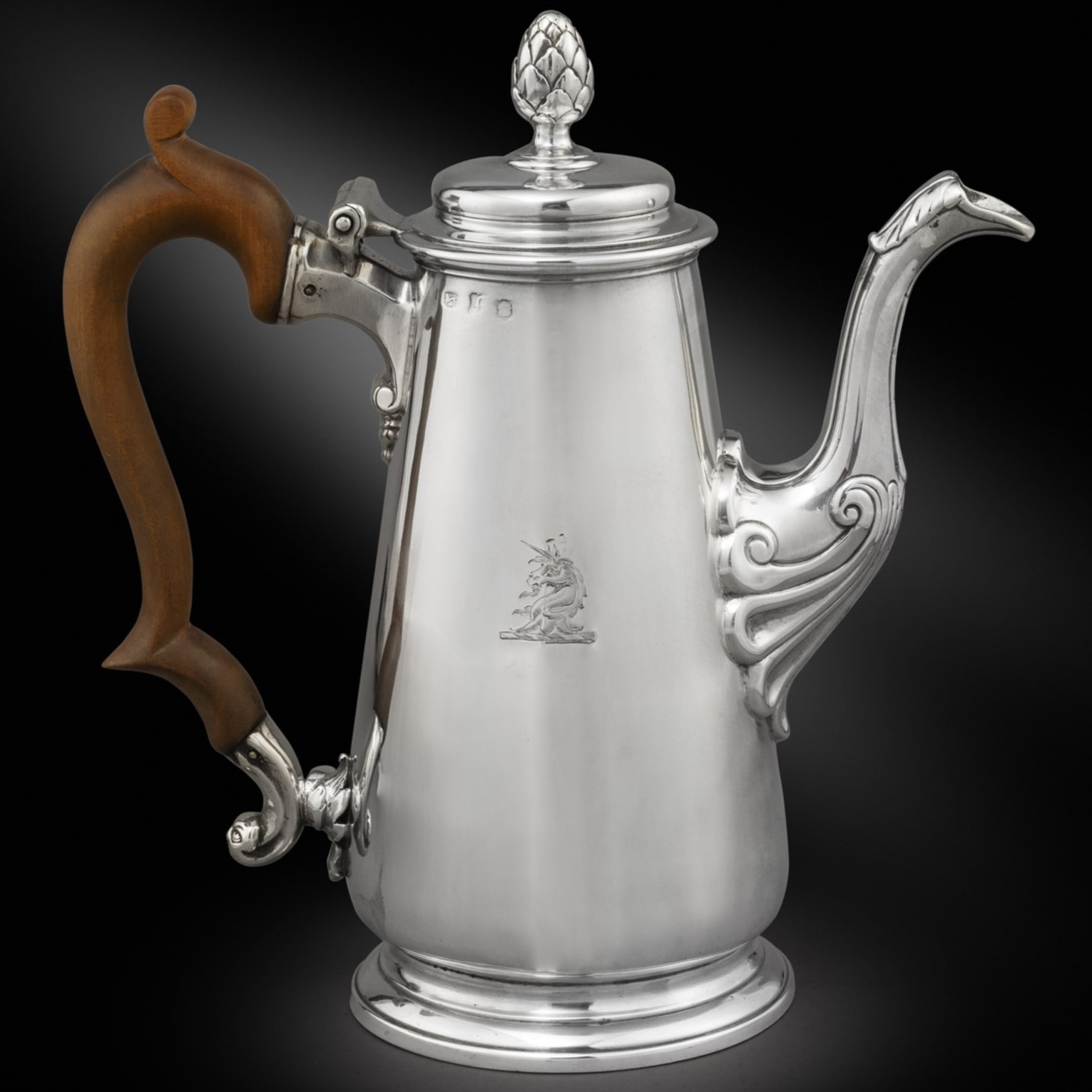 A George II Silver Coffee Pot