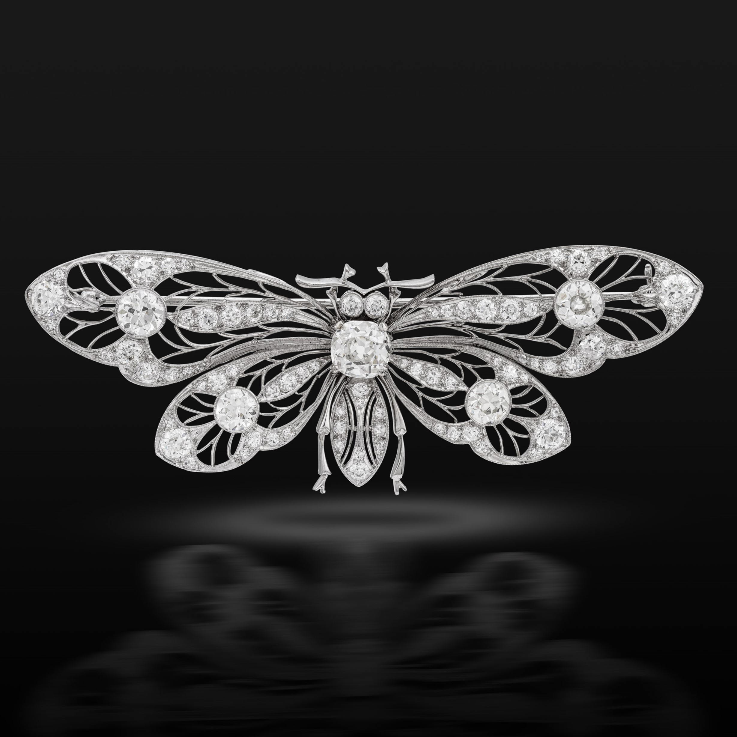 An early 20th century butterfly brooch circa 1910