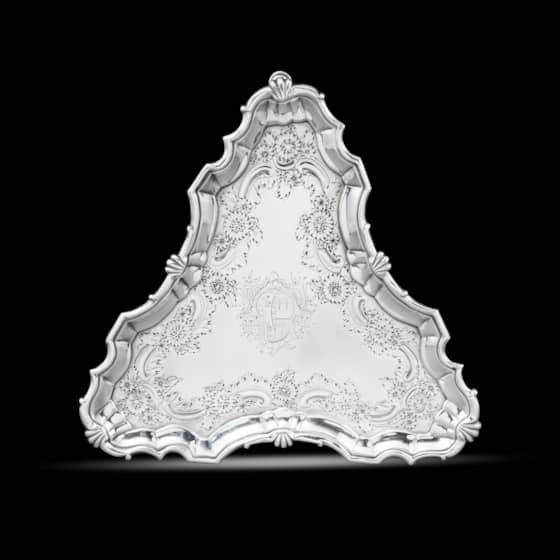 A George II Triangular Kettle Stand