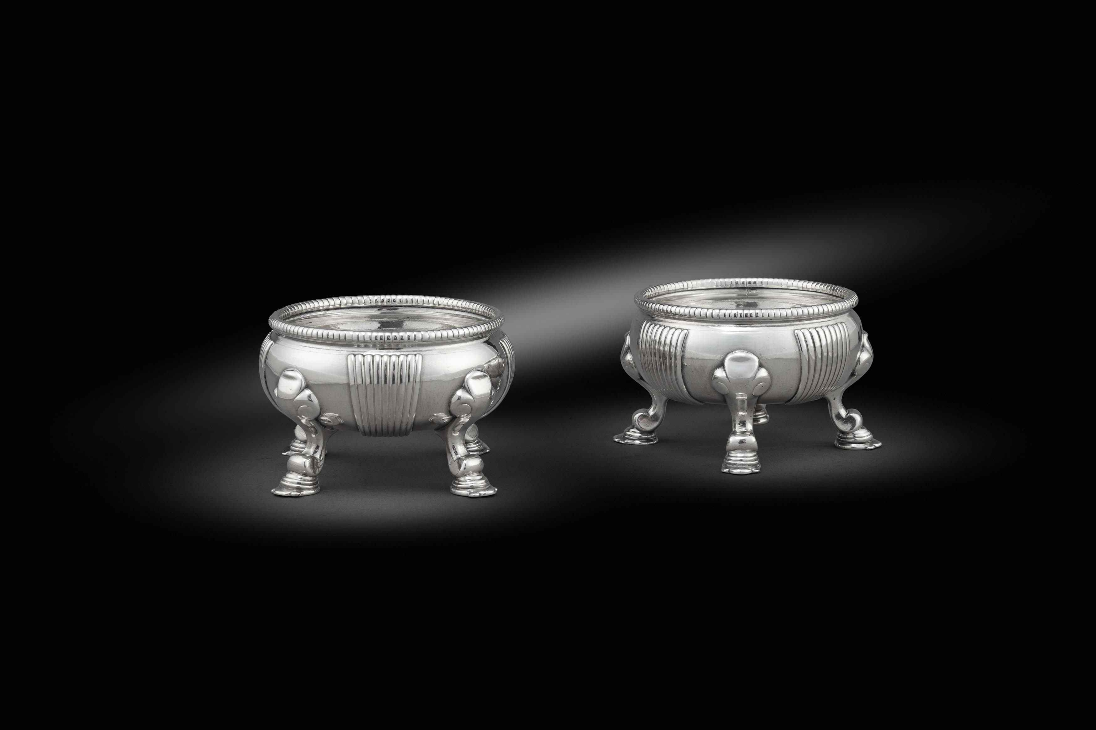 A Pair of George II Salt Cellars