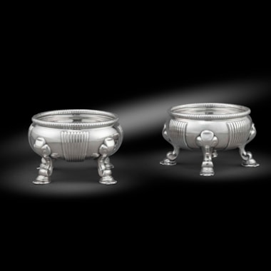 A Pair of George II Salt Cellars