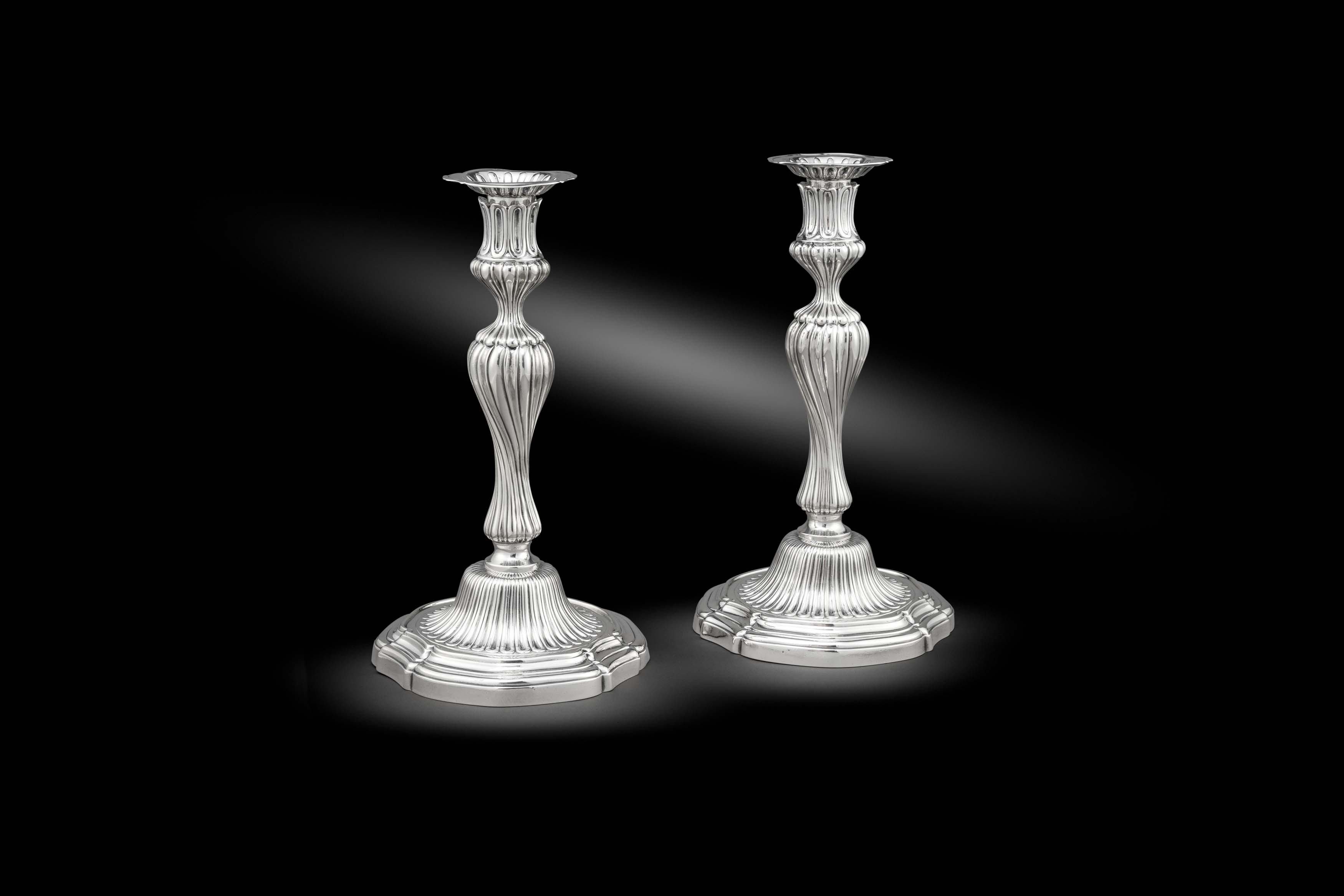 A Pair George III Candlesticks