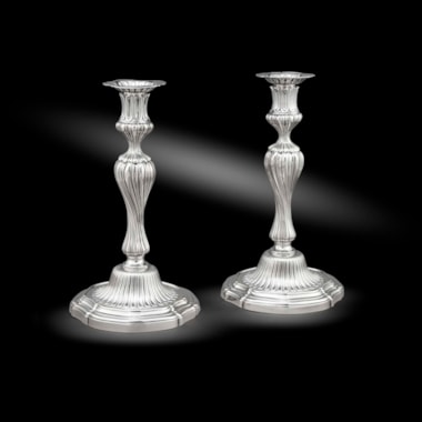A Pair George III Candlesticks