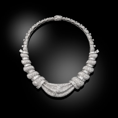 An Impressive Mid-Century Diamond Collar