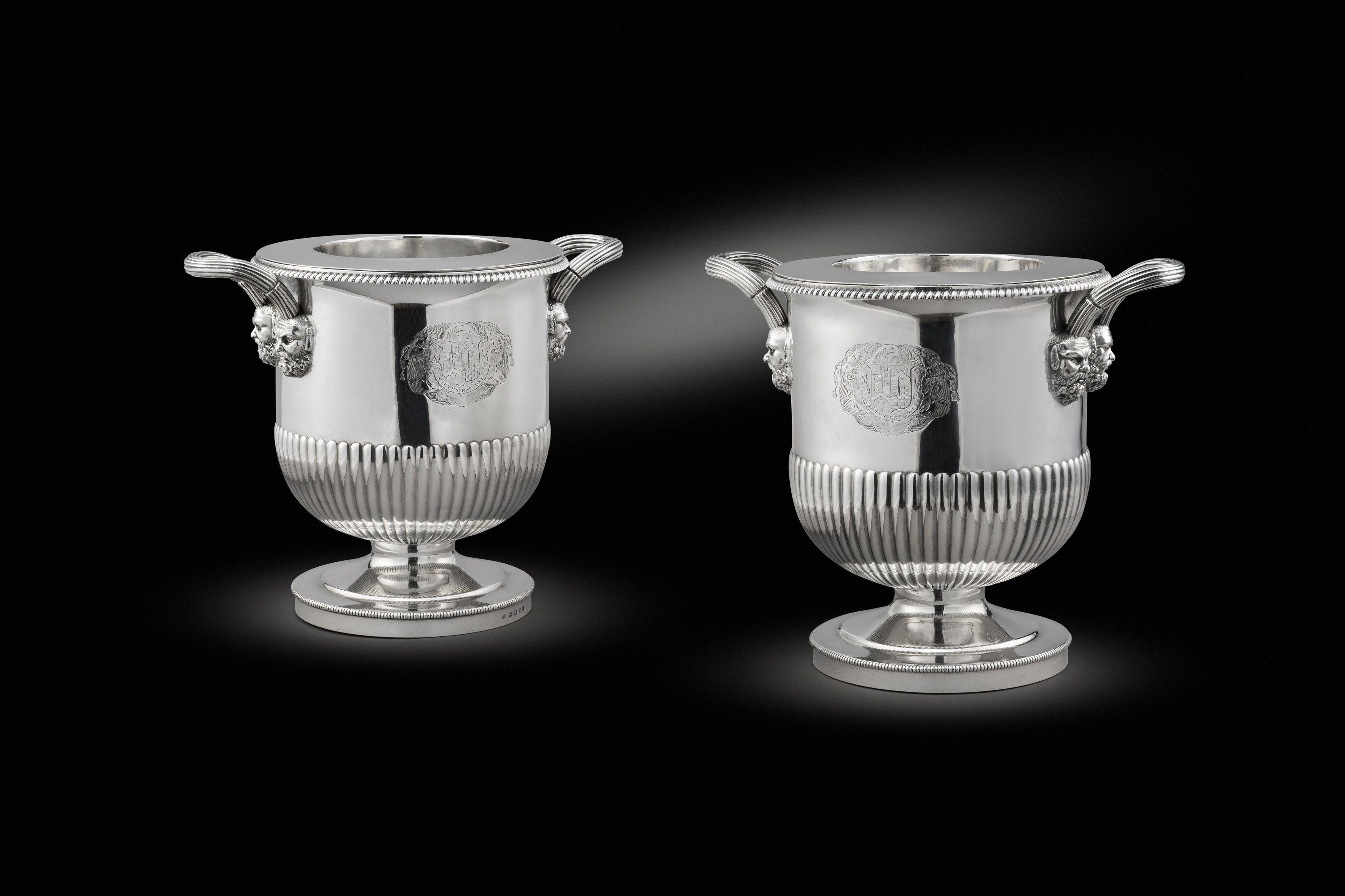 A Pair of Geo III Wine Coolers