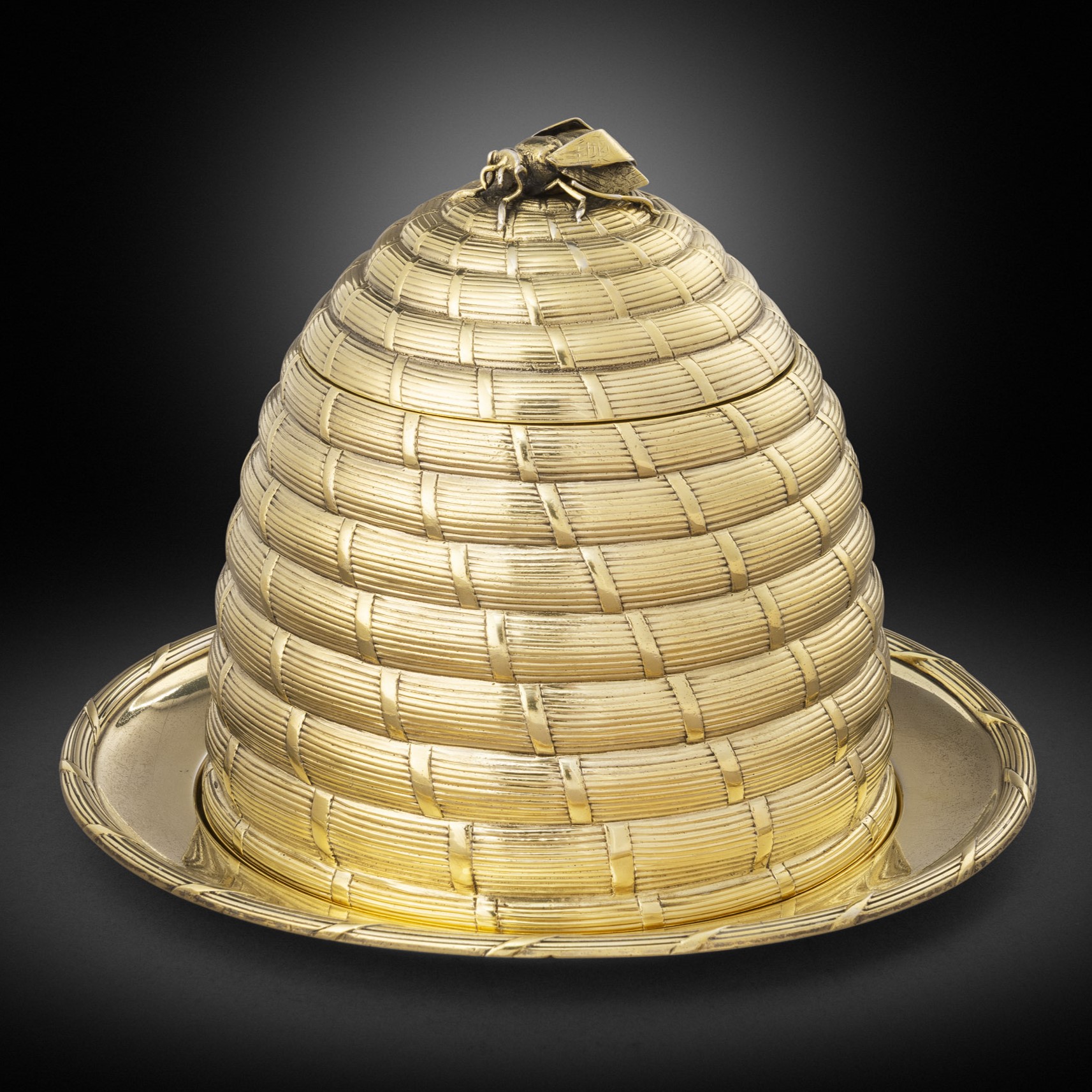 A George III Honey Skep & Tray